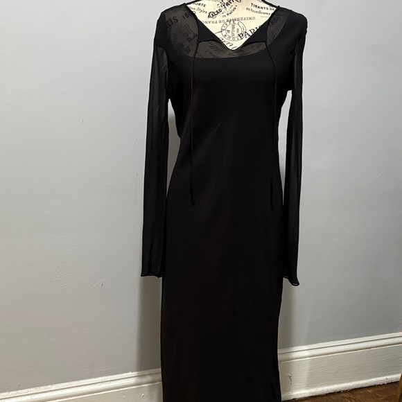 Jones New York Black Long Sleeve Dress - Picture 1 of 4